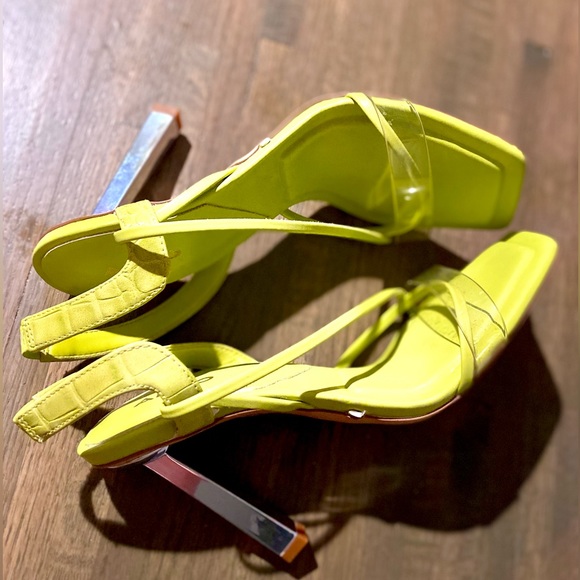 ALDO Lime Green Stiletto 4” Heels Size:7 - Picture 7 of 12